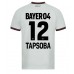 Bayer Leverkusen Edmond Tapsoba #12 Venkovní Dres 2023-24 Krátkým Rukávem